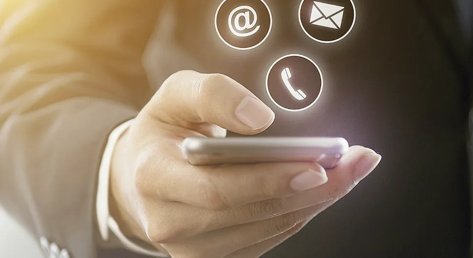 Contact Hand with Phone